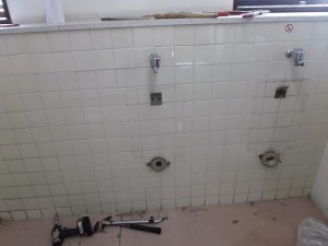 新宿区　Sビル　トイレ改修中