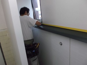 新宿区　Sビル　トイレ改修中